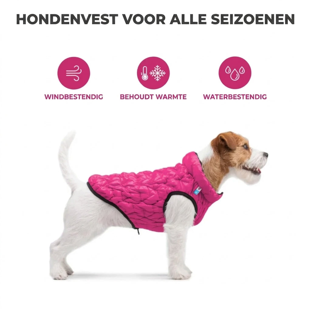 Hondenjas Brezza roze – voor alle seizoenen