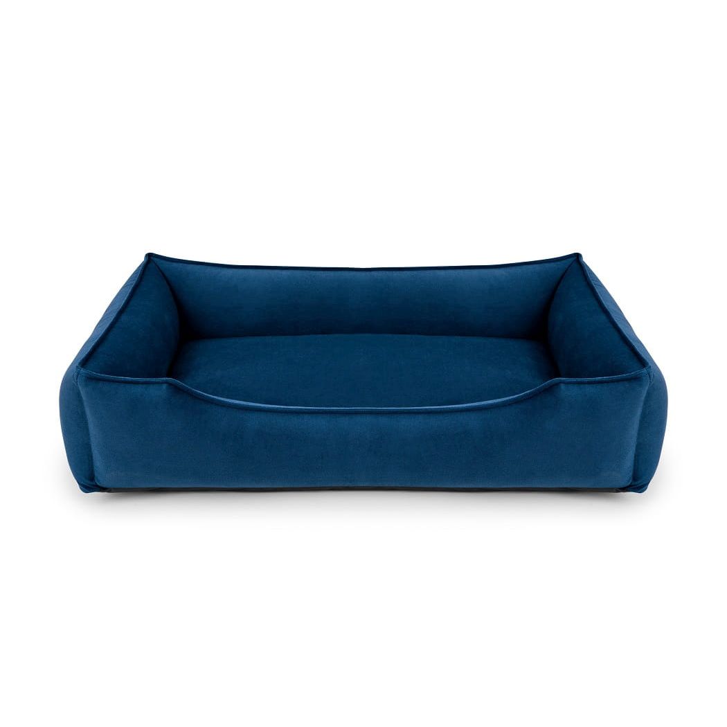 Panier hypoallergénique Nuvola bleu profond, taille XL, repousse les acariens, lavable à 60 °C, pour Basset Hound