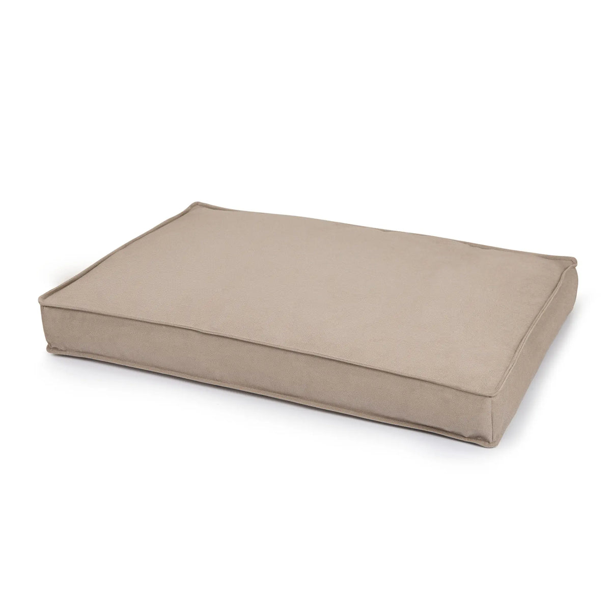 Coussin orthopédique pour chien Medical beige avec mousse à mémoire de forme, vue de dessus en biais