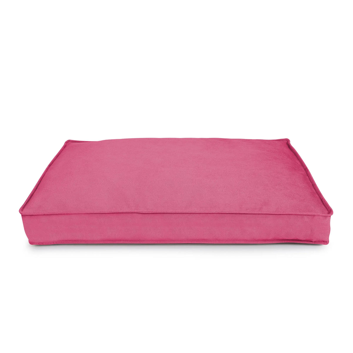 Matelas orthopédique plat pour chien Medical rose, aussi comme matelas de cage, vue de côté