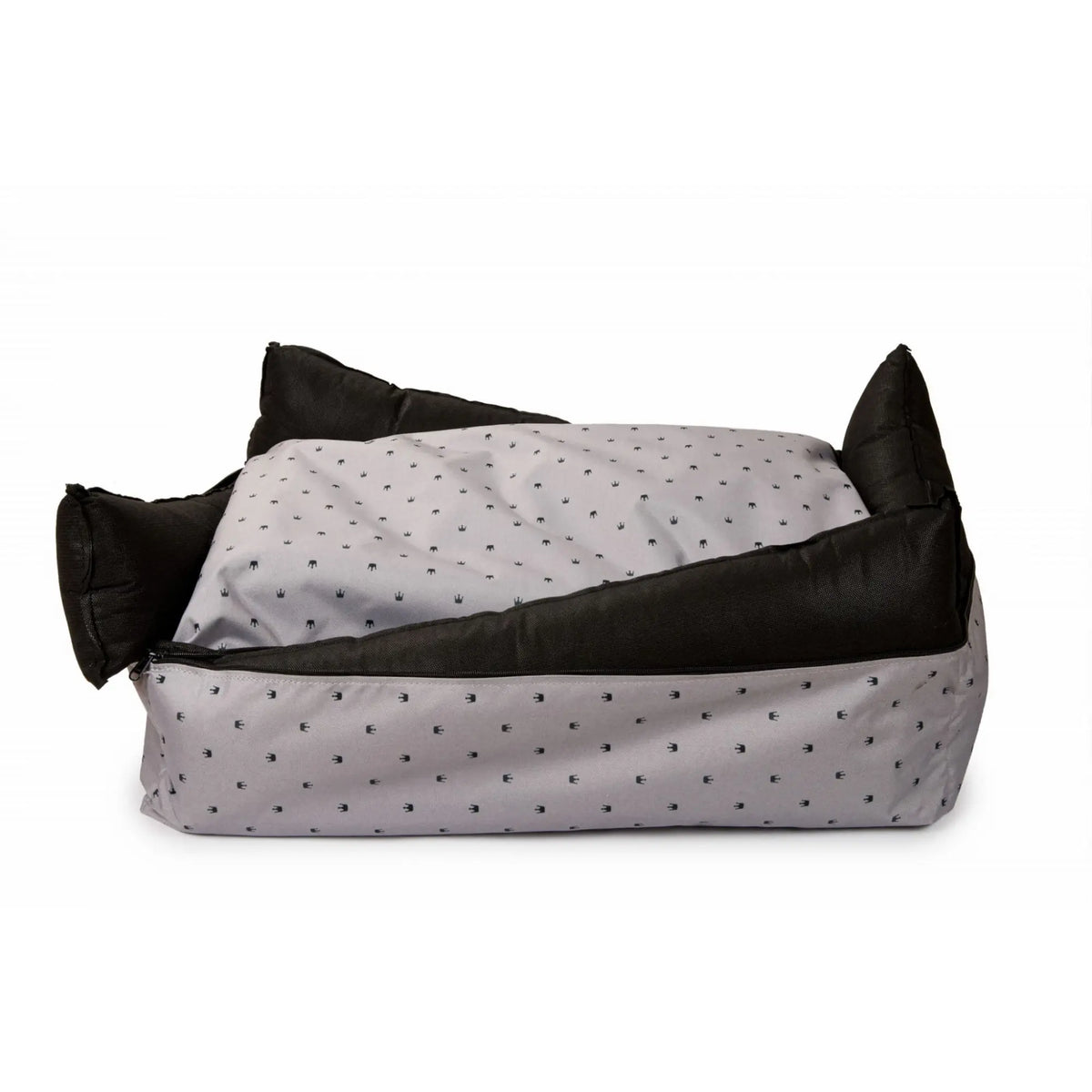 Panier déperlant pour chien Aqua gris clair avec coussin amovible - aussi en petite taille, notamment pour caniche nain