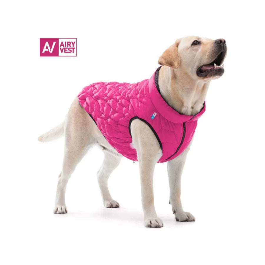 Lichte omkeerbare hondenjas Brezza in roze