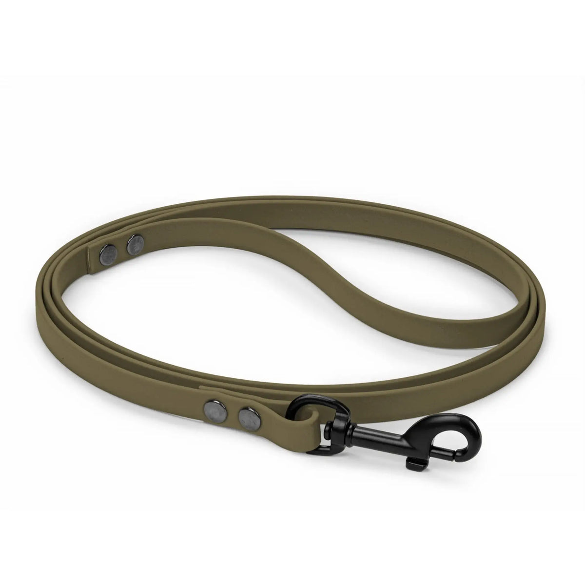 Olijfgroene BioThane hondenriem 13 mm voor kleine honden