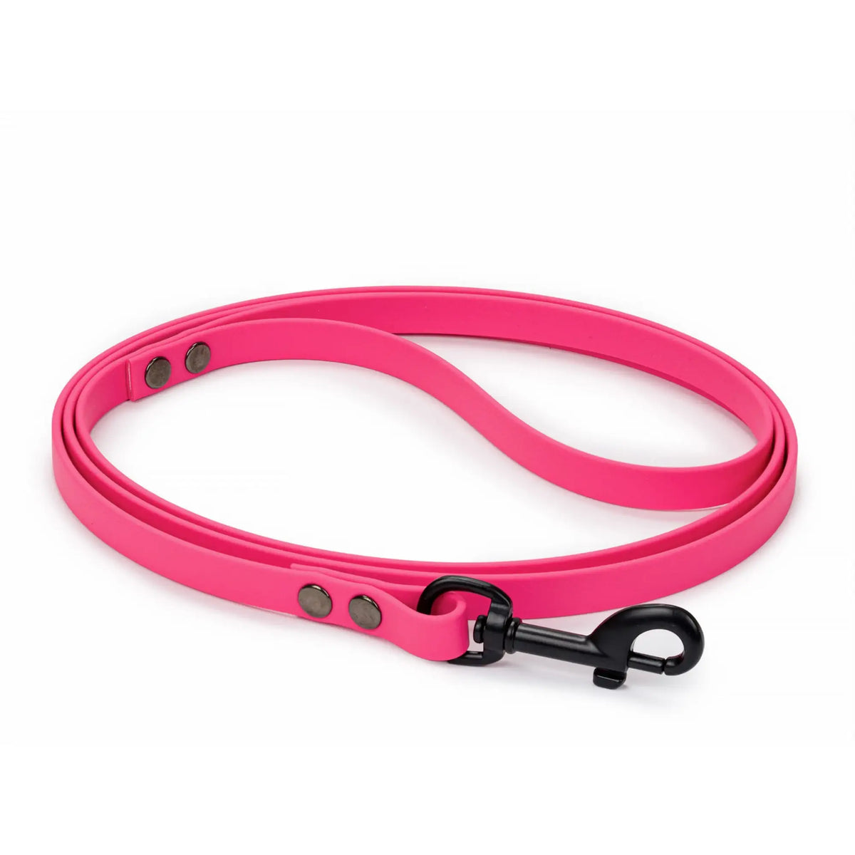 Roze BioThane hondenriem 13 mm voor kleine honden