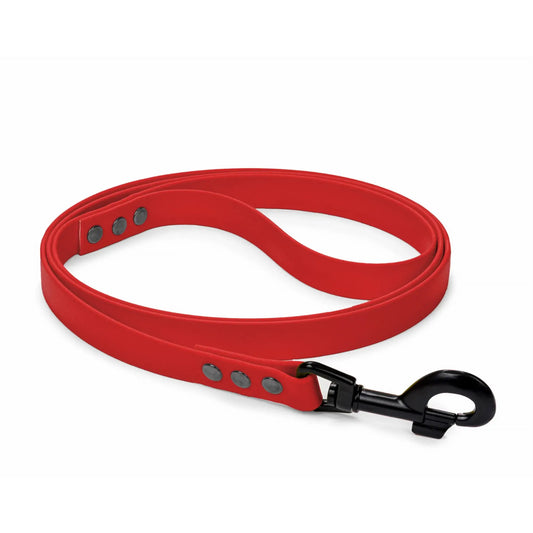 Rode BioThane hondenriem 19 mm voor grote honden