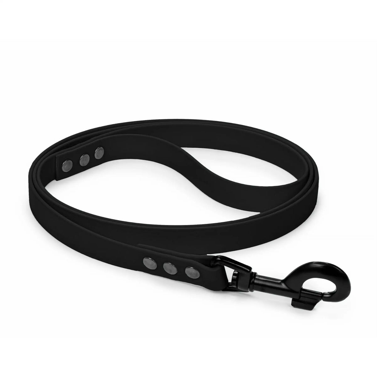 Zwarte BioThane hondenriem 19 mm voor grote honden