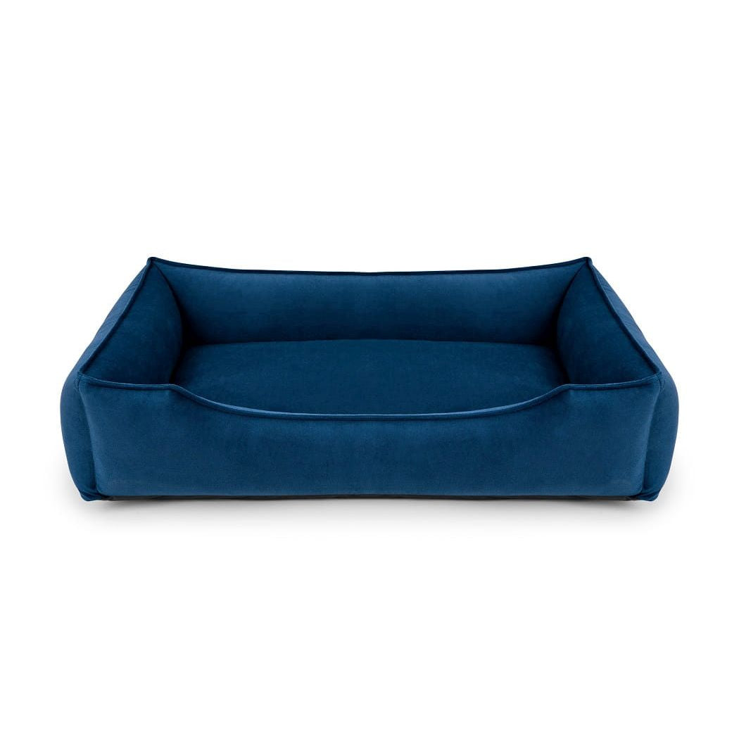 Hypoallergene hondenmand Nuvola in marineblauw voor basset hound