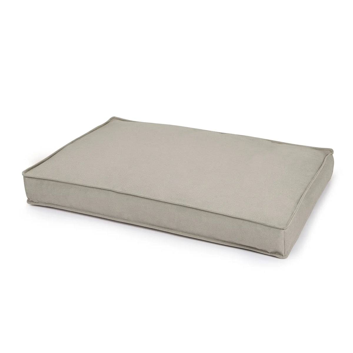 Coussin orthopédique pour chien Medical gris clair avec mousse à mémoire de forme, vue de dessus en biais
