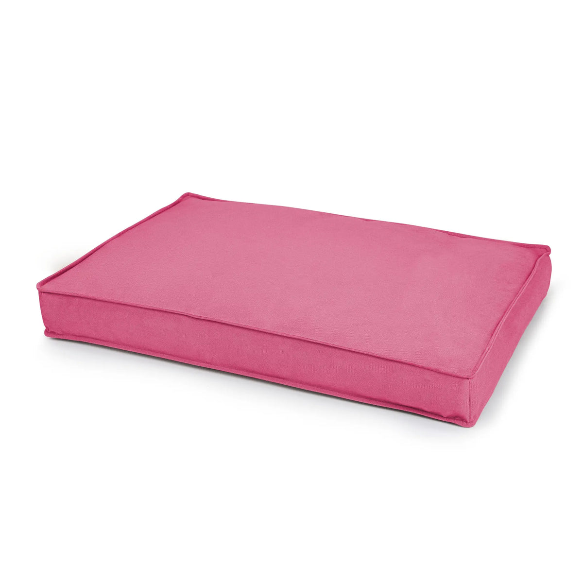 Coussin orthopédique pour chien Medical rose avec mousse à mémoire de forme, vue de dessus en biais