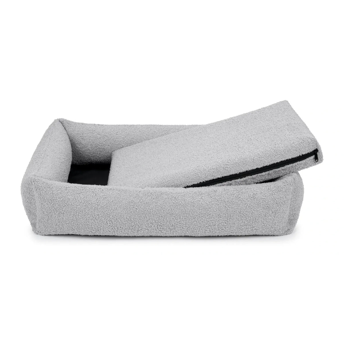 Panier orthopédique pour chien Soffice gris clair avec housse amovible et lavable et matelas amovible