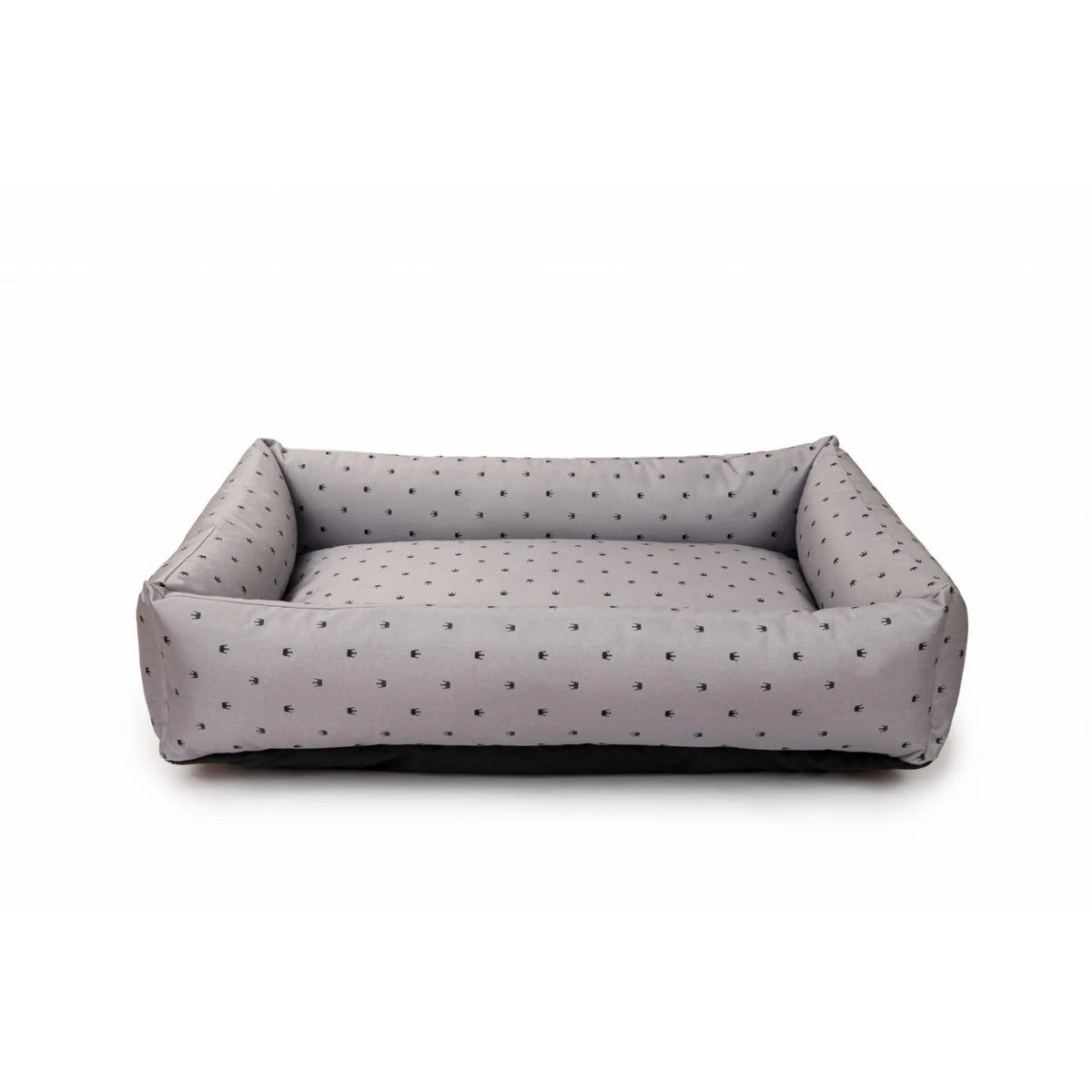 Panier déperlant pour chien Aqua gris clair avec bords surélevés, vue de face - notamment pour Cocker Spaniel